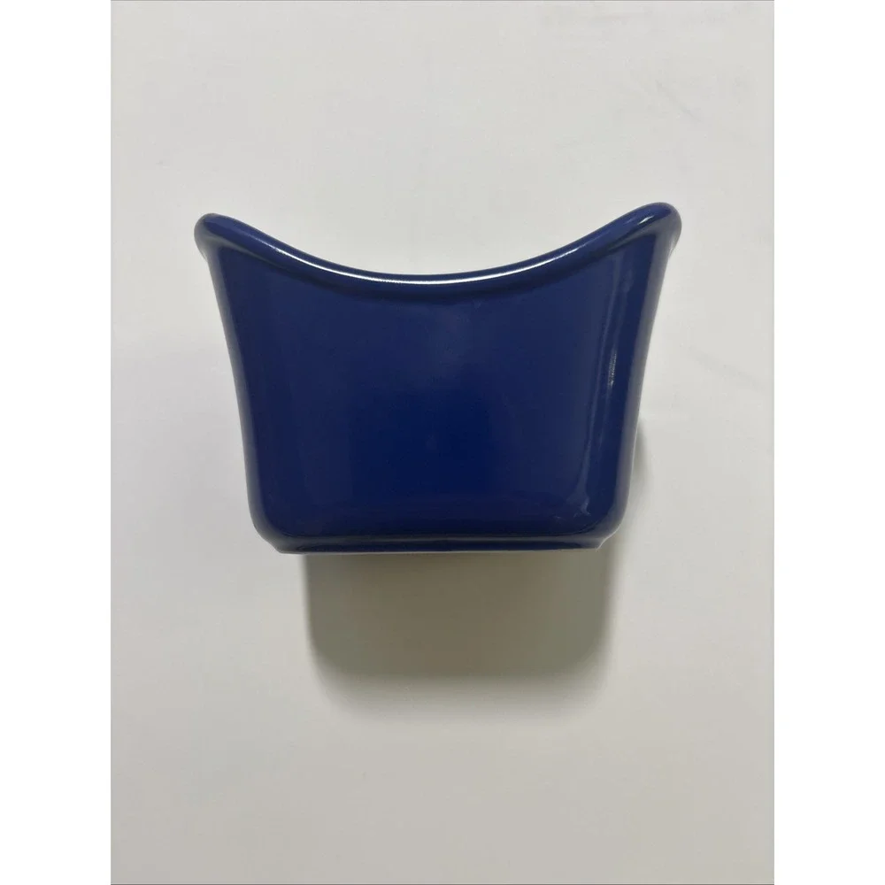 Rachel Ray 10 Oz Blue Rectangular Stoneware Ramekins Baking Dish EUC